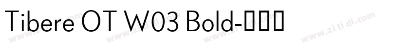 Tibere OT W03 Bold字体转换